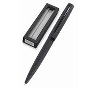 Online Bolígrafo Eleganza – metal mate negro, tinta negra, mecanismo giratorio, caja de regalo