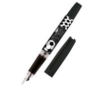 Online Pluma estilográfica con pluma de iridio M I fantástica pluma escolar - robusta y ergonómica I Bachelor Design fútbol pluma estilográfica para niñas y niños I Incluye cartucho de tinta azul I
