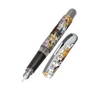Online Pluma Estilográfica para Gatos Universitarios, Tinta para Diestros, Mango Ergonómico, Pluma de Iridio de, Cartuchos de Tinta Estándar, Incluye Cartucho Combinado Azul, Apto para