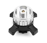 Onlyfire Adaptador de cartucho de Gas para Conexión de Cartucho Campingaz Easy-Click/CV, Convertir Adaptador de Cierre de Bayoneta a Conexión Roscada de 7/16", Plateado