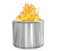 Onlyfire Brasero, Estufa Fogata al Aire Libre, Hoguera de Leña Portátil de Acero Inoxidable sin Humo para Patio Trasero, Patio y Playa，Ø 48,5 cm