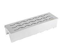 Onlyfire Caja de Ahumar Acero Inoxidable Patrón de Onda Ahumador con Depósito de Agua pare Barbacoa de Gas,Carbón Y Leña,Smoker Box