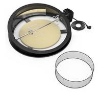 onlyfire Kit de Asador Multifunción para Barbacoa con Kit Horno para Pizza para Weber 57 cm Kettle Charcoal Grill, Anillo para Cesta de Carbón Incluido