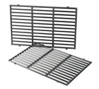 onlyfire Parrilla de Hierro Fundido para Barbacoas de Gas Weber Genesis Serie 300, Rejilla Grill para Genesis E/S-310/320/330, EP-310/320/330 (2007-2016), Recambio para Weber 7528, 2 Piezas
