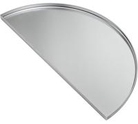 onlyfire Plancha Barbacoa de Acero Inoxidable para Kamado Joe y Kettle 57cm | Φ46,2 cm Plancha Semiredonda para Barbacoas de Carbón y Gas, Placa de Parrilla para Parrillas de Cerámica, 46,2x22,9x1,4 cm