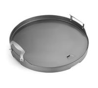 onlyfire Plancha Barbacoa para Kamado Joe Classic y Large Big Green Egg | Plancha de Acero Tamaño Normal con Mango Desmontable para Otras Parrillas Cerámicas de Tamaño Similar