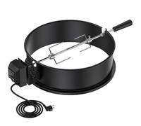 onlyfire Set de asador Ring para Barbacoa para 47 cm carbón Vegetal Barbacoa, Weber 47cm y Muchos Otros Modelos, Asador, Tenedor, Motor de Parrilla (Esmaltado)
