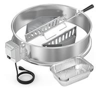 onlyfire Set de Mejora Asador Ring para Barbacoa con 2 Cestas para Carbón y 10 Bandejas de Recolección de Grasa de Aluminio，para Weber 57cm y la Mayoría de Otros 57 CM Kettle Charcoal Grills