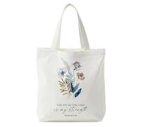 Onperpoe Bolsa de mano de la Biblia con flores, regalos cristianos para mujeres, bolsa de lona reutilizable, regalos cristianos religiosos para mujeres y amigas