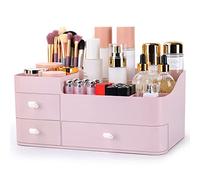 ONXE Organizador de maquillaje con cajones, organizador de encimera de gran capacidad para tocador, baño y dormitorio, organizador de cosméticos para el cuidado de la piel, cepillos, sombra de ojos,