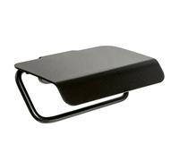 Tatay Portarrollos con Tapa de la Colección Onyx, en Aluminio anodizado Negro Mate. Doble Sistema de fijación, Tornillos y Sistema Glue & Fix, sin taladrar.