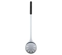 Ooni Pala para Girar Pizza - Pala de Pizza Redonda y Perforada (17 cm) de Aluminio - Girador de Pizza Profesional, Accesorio para Horno de Pizza, Espátula Giratoria de Acero Inoxidable y Aluminio