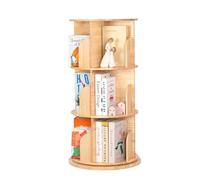 OOOK Librería Giratoria Para Niños De Madera Maciza, 360 Grados, Estantería De 3 Niveles, Estantería Multifuncional Para Niños Y Adultos
