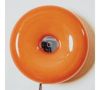 OOWOKS Aplique de Pared Moderno en Naranja Lámpara Donut Lámpara de Pared Seta LED de Cristal Toque Redondo Lámpara de mesilla con Cable 3000K-6000K Luz de Noche Donut Lámpara Decorativa Interior