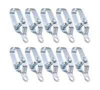 Opatiny 10 tensores de alambre de acero galvanizado | Tensores de alambre ajustables, acero galvanizado, 80-120 mm, para jardín/invernadero. (80 mm)