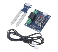 Opatiny Controlador de humedad del suelo con pantalla digital de 12 V | Activación automática de la bomba, disparador de tierra seca, alimentación de 12 V CC, evita el exceso de riego