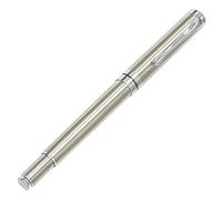 OPAX51 Bolígrafo Retro 69 con cuerpo de acero inoxidable con detalle de clip de solapa | Punta mediana Tinta negra de Gel (0,7 mm) Retro Años 50 y 60 51CH069