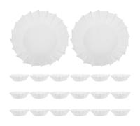 Operitacx 100 cápsulas para cupcakes: moldes para hornear muffins - envoltorios blancos para pasteles - cápsulas de papel de silicona de 10 cm de grosor para moldes de pasteles, tartas de queso,