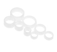 Operitacx 2 Juegos Adaptadores Reductores de Bujes Instalación Fácil de 7-12mm de Grosor para Muelas Abrasivas de Plástico Blanco para Amoladoras de Banco y Ruedas