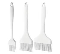 Operitacx 3 brochas de silicona para repostería: brocha resistente al calor para untar aceite, mantequilla, salsa y marinada con mango anti-quemaduras para hornear y barbacoa, 3.5/2.8/1.6" de
