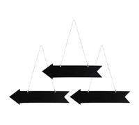 Operitacx 3 Pizarras Colgantes Pack de 3 Unidades en Forma de Flecha de Madera Escriturables y Borrables para de Pared Hogar y