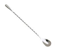 Operitacx 3piezas Cuchara Mezcladora de Acero Inoxidable Unidades con Asa Larga y Diseño Giratorio para Cócteles Café Batidos Postres y Café