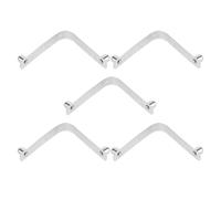 Operitacx 5 Piezas Clip en V de Acero Inoxidable para Herramienta de | Sustitución Rápida, Reduce el Movimiento Lateral, para Cepillo y Redes de Hojas, Color Plata