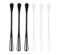 Operitacx 6 Piezas Batidor Manual de Huevos Cuchara Pequeña, Utensilio de Cocina Práctico de Pp, Diseño Delicado para Mezclar y Batir Cocina Reutilizable