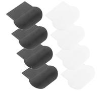 Operitacx 8 Piezas Elevador para Tapa de Inodoro Portátil de PC Compatible Asiento y Tapa de Taza de Baño para Oficina y Baño de Hotel en Color Negro o Blanco