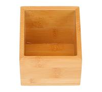 Operitacx Caja Creativa de Madera para Bolsitas de Té y Azúcar, Estuche de Almacenamiento Individual para Hotel y Hogar, Organizador Compacto para Bolsitas de Infusiones y Café, Uso