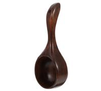 Operitacx Cuchara de Madera para Uso Doméstico, Utensilio Resistente y Cómodo de Phoebe Zhennan, Diseño Redondo Adecuado para Restauración y Restaurantes