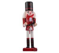 Operitacx Figura Diseño de Soldado Tradicional de Cascanueces de Madera de 25 Cm en San Valentín y Toque Romántico para Decoración de Mesa para Celebraciones Festivas