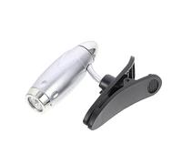 Operitacx Luz de Libro LED Clip, Portátil y Ligera, de Plástico Plata, Adecuado para Leer Cama y Estudiar Iluminación Suave