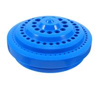 Operitacx Maletín para Taladro Caja de Almacenamiento de Brocas de Plástico Azul, 100 Agujeros y Base Plana Firme para Organizar Herramientas de Taladradora