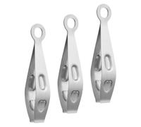 Operitacx Pinzas de Acero Inoxidable Fácil de Limpiar para Extracción de Pelos y Espinas de Pescado, Paquete de 3 Unidades y Uso Doméstico