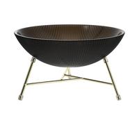 Operitacx Plato de Frutas de Acrílico Creativo E Hierro para Cocina | Superficie Lisa y Brillante, Soporte Estable, Fácil Limpieza, para Panecillos, Galletas y Servicio Buffet