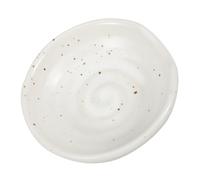 Operitacx Reposacucharas de Cerámica Blanco Estilo Japonés, Soporte para Cucharas Buen Acabado y Diseño Redondo, Adecuado para Decoración de Cocina y Mesa