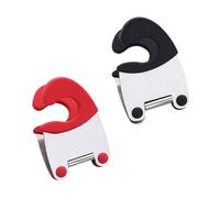 Operitacx Soporte para Cuchara de Cocina y Olla de Acero Inoxidable Clip Resistente al Calor, Práctico y Duradero, Adecuado para Uso en Cocina, Paquete de 2 Unidades