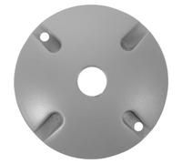 Operitacx Tapa redonda para portalámparas de 1/2" con 1 orificio, resistente a la intemperie - Tapa redonda para caja eléctrica exterior, para usar con cajas resistentes a la intemperie, color
