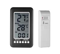 Operitacx Termómetro de Plástico para Digital Interiores Exteriores y Inalámbrico Pantalla LCD, Medidor de Temperatura Portátil para Uso Doméstico