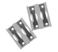 Operitacx Topes para Puertas Corredizas de Vidrio Baño 2 Piezas Pp Guía Inferior Seguro y Estable Uso en Mamparas de Ducha Accesorios de Fijación Duraderos para Puerta Pequeña