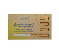 OPINEL Caja de 4 Cuchillos de Mesa N°125 Estilo del Sur Mango de Olivo 001515