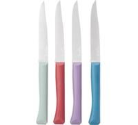 Opinel - Estuche de 4 Cuchillos de Mesa Bon Appétit+ Glam - Hoja de Diente de Velours de Acero Inoxidable - Mango Confortable - Fabricación Francesa - Azul Pato, Violeta, Salvia, Granate
