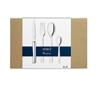 Opinel - Juego de Cubiertos Perpétue - 4 Cuchillos de Mesa, 4 Tenedores, 4 Cucharas, 4 Cucharitas - Acero Inoxidable - Apto para Lavavajillas - Diseño Moderno