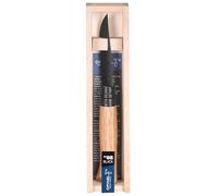 Opinel - N°08 Cuchillo Plegable - Hoja de Acero Inoxidable con Acabado Negro - Mango de Roble - Corte Perfecto, Mantenimiento Sencillo - Anillo de Seguridad Virobloc - Fabricación en Francia