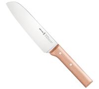Opinel Cuchillo Santoku N°119 – Hoja de acero inoxidable, Mango de haya, Garantía de por vida