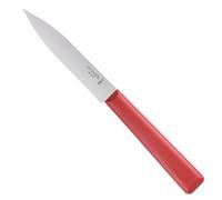 Opinel - N°312 Cuchillo de Cocina de Oficina Los Esenciales + - Versátil - Hoja de Acero Inoxidable - Mango de Polímero Robusto - Apto para Lavavajillas - Rojo