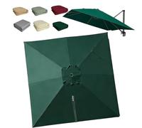 OPOLDBDMAC Cubierta De Repuesto para Sombrilla Cuadrada 300x300cm Toldo De Parasol Excentrico De Repuesto, Rectangular Tela Toldo Repuesto para Sombrilla De Jardín(Green,3x3m/10x10ft)