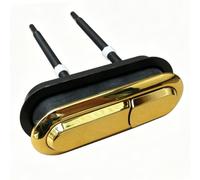 OPPWONG Botón de Descarga para Inodoro Dorado, Diseño Ovalado de Doble | Material ABS, control eficiente del agua, acabado elegante, compatible con varios tanques