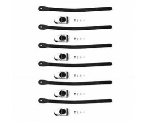 OPPWONG Bridas para Cables de Trinquete Reutilizables de Alta Resistencia, 32 Cm, 12,6 Pulgadas, Correas de Bloqueo Liberables, Correas de Amarre Reutilizables con Hebilla de Acero